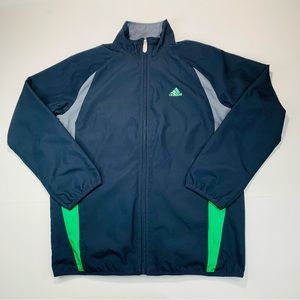 Adidas jacket Golf windbreaker jacket full zip mesh lining women size L
